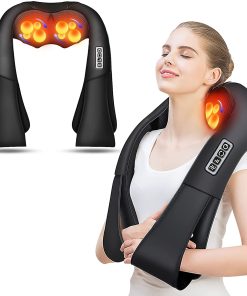 AERLANG Shiatsu Back and Neck Massager, Back Massager Deep Tissue Kneading Neck and Shoulder Massage with Heat, Electric Massage Pillow Fathers Day Gift Ideas from Daughter Son(NOT Cordless)