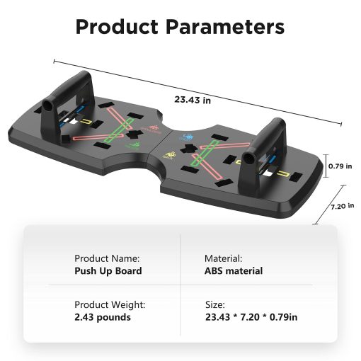 AERLANG Push Up Board, Portable Multi-Function Foldable Push Up Bar, Push up Handles for Floor,Professional Push Up Strength Training Equipment - Image 2