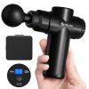 AERLANG Mother Day Mom Gifts Mini Massage Gun,Muscle Deep Tissue Massager Gun, Handheld Percussion Massager, Portable Quiet Massage Gun with Carry Case for Home Office Gym Gifts for Men Dad(Black)