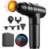 AERLANG Massage Gun with Heat Deep Tissue Back Massager Neck Massager for Pain Relief,Muscle Percussion Massage Gun, Birthday Gifts for Men Women Dad him Handheld Message Gun with 7Heads&Silent