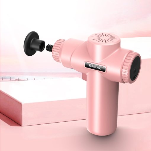 AERLANG Mini Massage Gun-Pink，Muscle Deep Tissue Massager Gun, Handheld Percussion Massager, Portable Quiet Massage Gun with Carry Case for Home Office Gym Motehr Day Gifts for Women Men Her - Image 4
