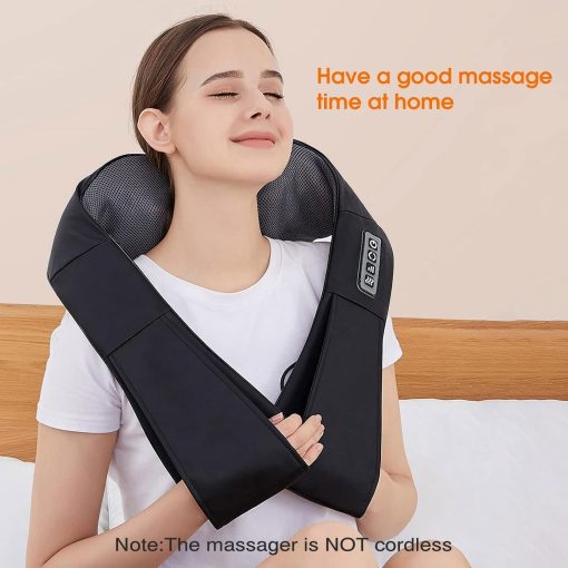 AERLANG Shiatsu Back and Neck Massager, Back Massager Deep Tissue Kneading Neck and Shoulder Massage with Heat, Electric Massage Pillow Fathers Day Gift Ideas from Daughter Son(NOT Cordless) - Image 2