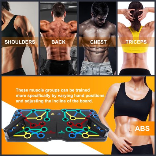 AERLANG Solid Push Up Board, Portable 30 in 2 Workout Set for Push Up, Multi-functional Pushup Handles for Strength Training, Fat Burning Push Up Bar for Home Gym, Perfect Chest Workout Equipment for Men & Women - Image 6